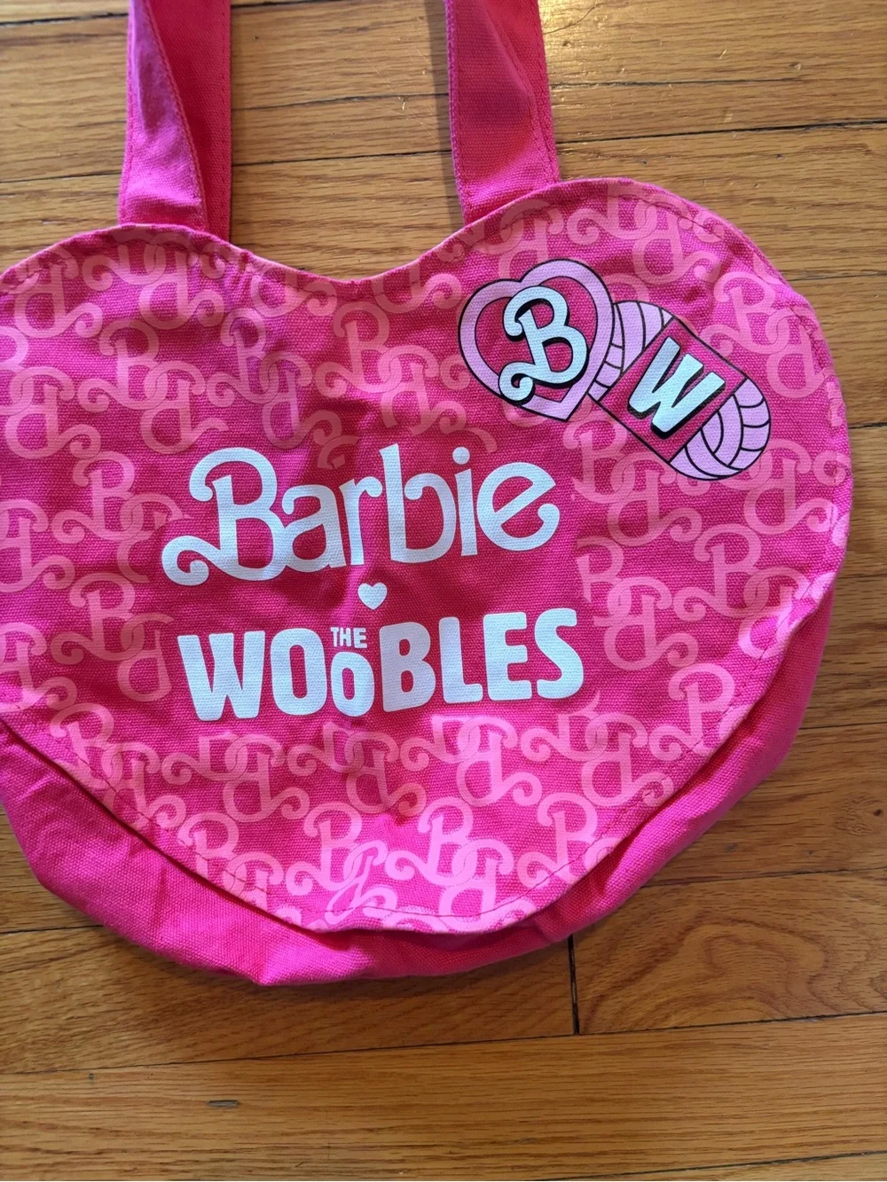Barbie The Woobles Heart Tote Bag - Pink